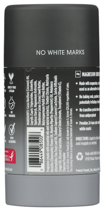 Charcoal + Tea Tree Deodorant, 2.5 oz