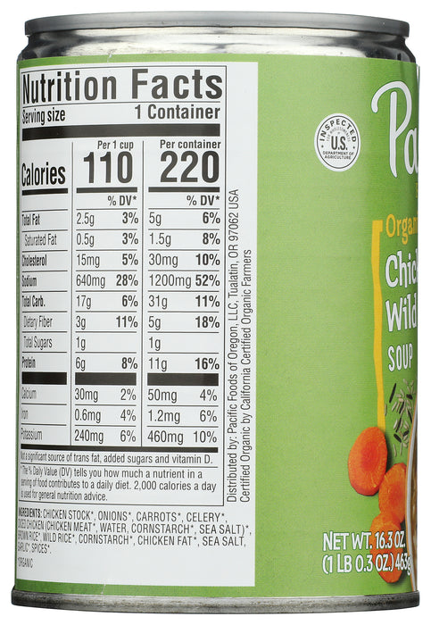 Chicken & Wild Rice Soup, Org, 16.3 oz