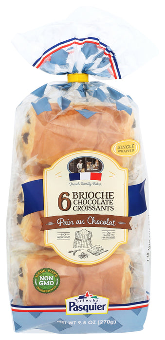 Chocolate Croissants 6 ct, 9.5 oz