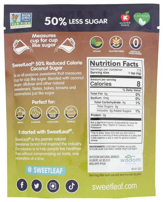 Coconut Sugar, Reduced Calorie, 16 oz