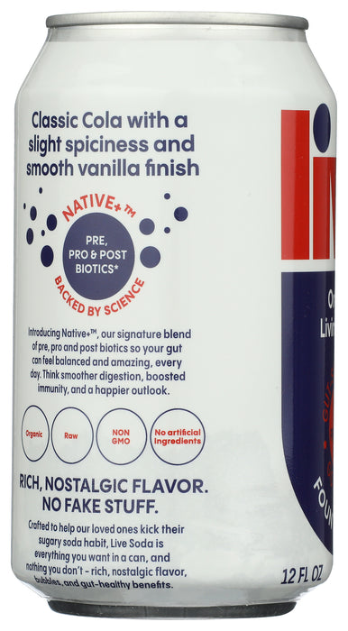 Fountain Cola Living Soda, Org, 12 fl oz