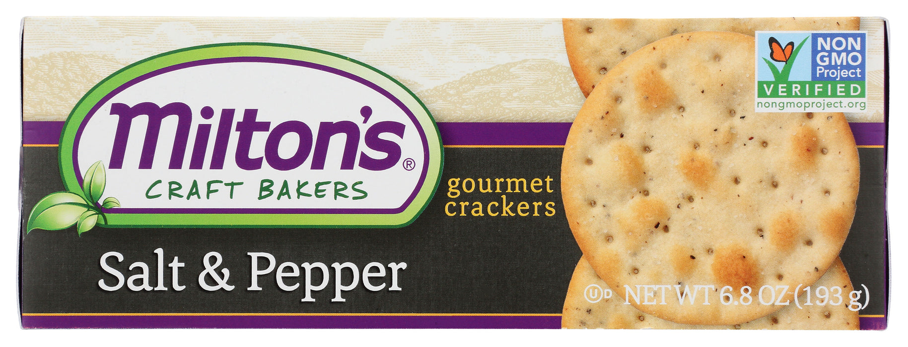 Gourmet Crackers, Salt & Pepper, 6.8 oz