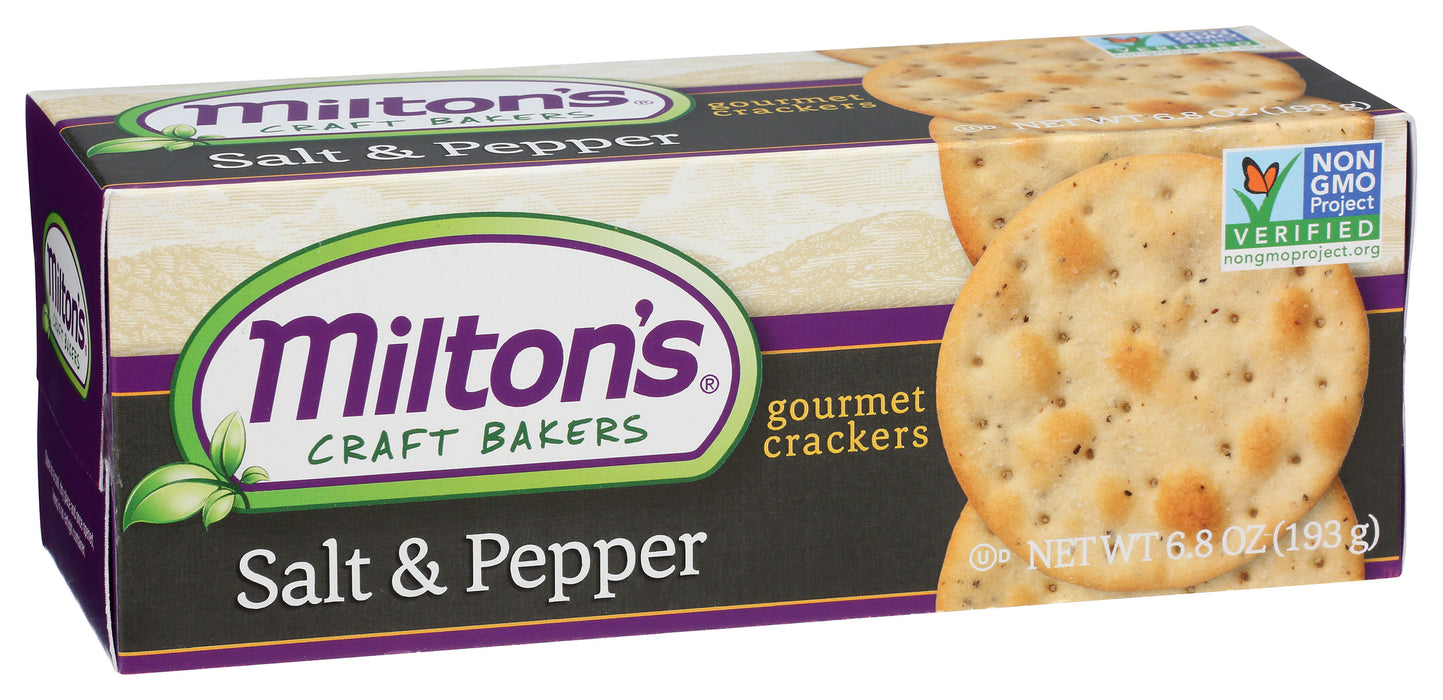 Gourmet Crackers, Salt & Pepper, 6.8 oz