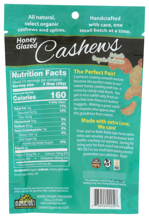 Honey Glazed Cashews, 3.5 oz