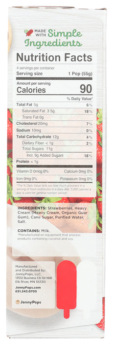 Ice Cream Bar, Summer Strawberries, 4 ct / 8.25 fl oz
