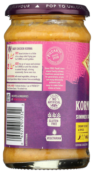 Korma Simmer Sauce, 15 oz