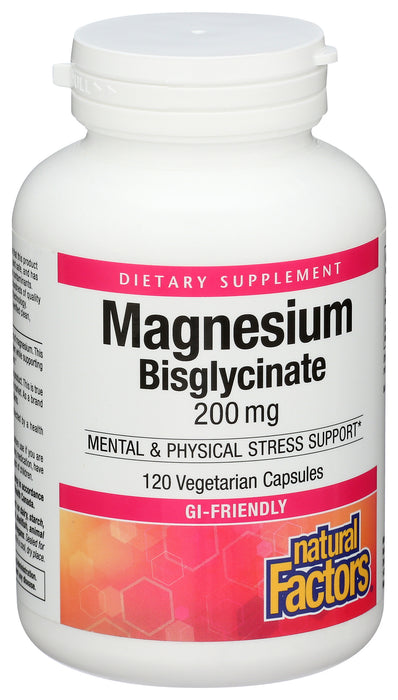 Magnesium Bisglycinate 200mg, 120 vcap