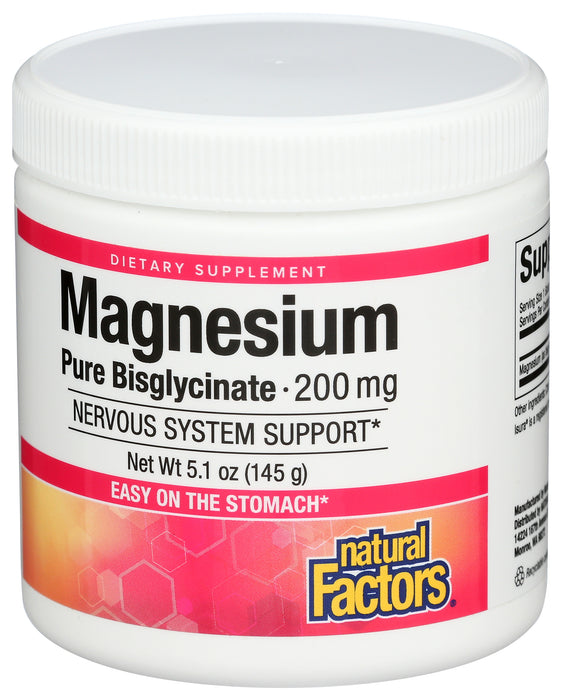 Magnesium Pure Bisglycinate Powder 200mg, 5.1 oz