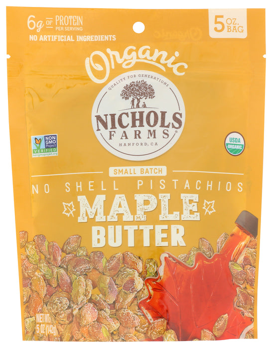 No Shell Pistachios, Maple Butter, Org, 5 oz