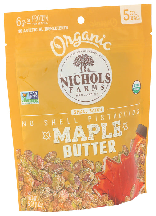 No Shell Pistachios, Maple Butter, Org, 5 oz