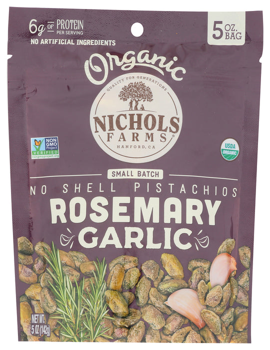 No Shell Pistachios, Rosemary Garlic, Org, 5 oz