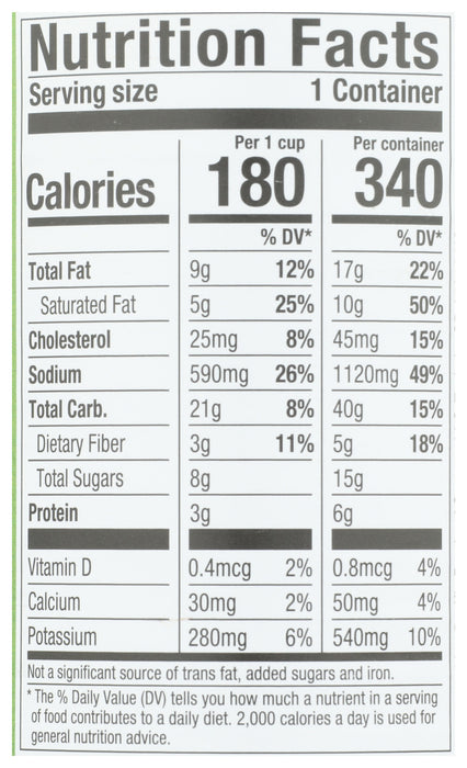 Poblano Pepper & Corn Chowder, Org, 16.3 oz