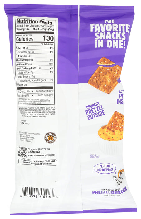 Pretzel Pita Chips, Everything, 7 oz