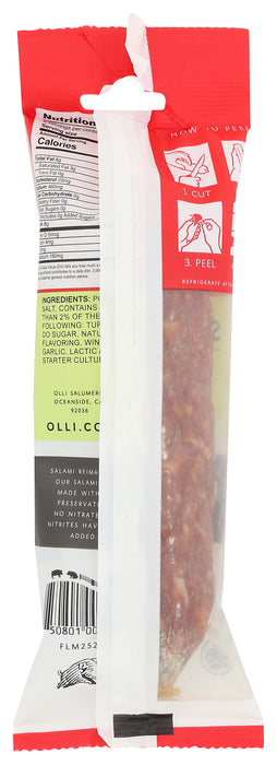 Sopressata Pepper & Garlic Salami, ABF, 6 oz