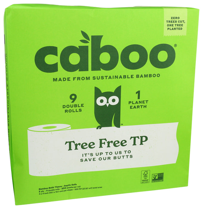 Tree Free TP, 2 ply 300 sheets, 9 roll