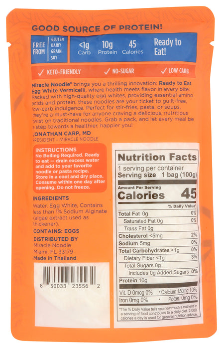 Vermicelli Noodles, Low Carb, 3.5 oz