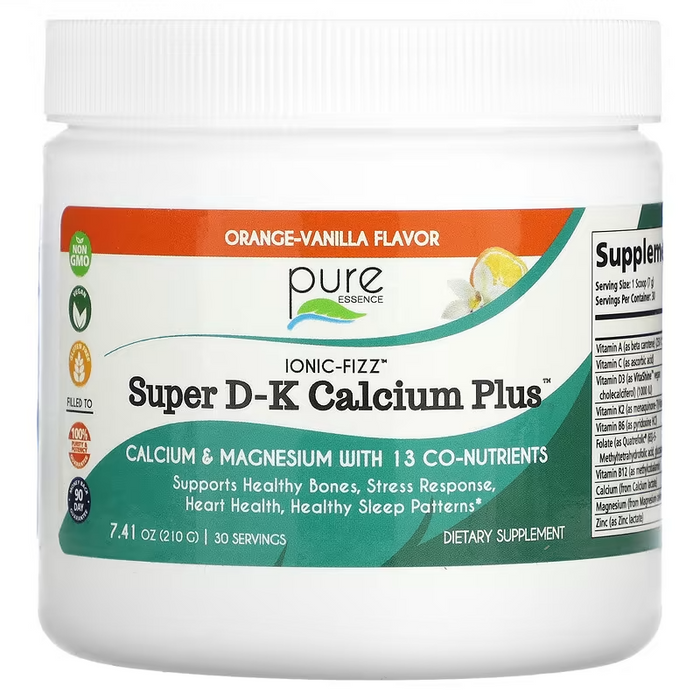 Ionic Fizz Super D-K Calcium Plus, Orange Vanilla, 210 gm