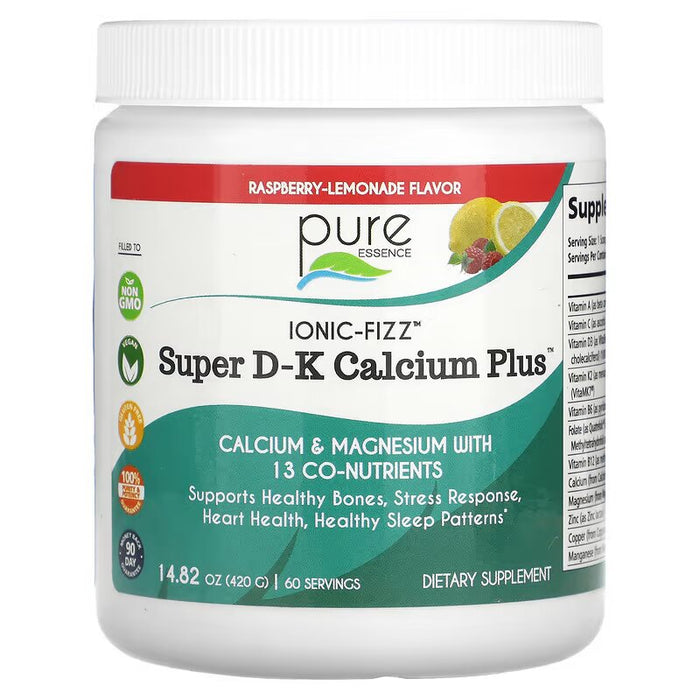 Ionic Fizz Super D-K Calcium Plus, Raspberry Lemonade, 210 gm