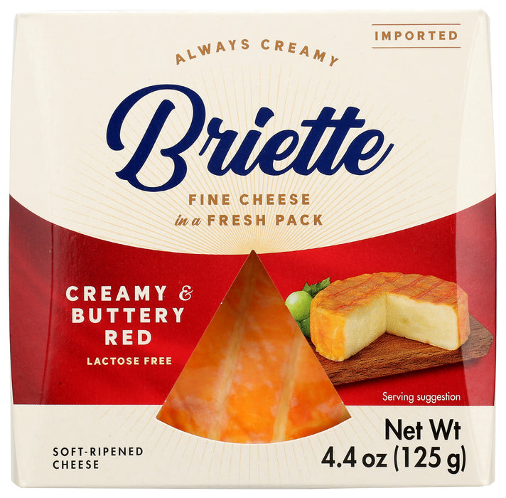 Brie Cheese, Creamy & Buttery Red, 4.4 oz