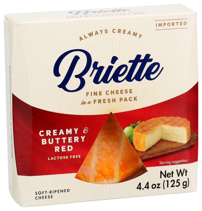 Brie Cheese, Creamy & Buttery Red, 4.4 oz