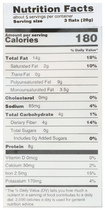 Superfood Seed Crackers, Pumpkin Seed w/ Hemp Hearts, GF, 4.8 oz
