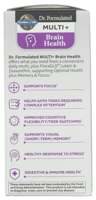 Dr. Formulated Brain Health Multivitamin, GF, 30 cap