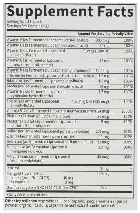 Dr. Formulated Brain Health Multivitamin, GF, 30 cap