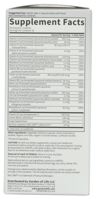 Dr. Formulated Heart Health Multivitamin, GF, 30 cap