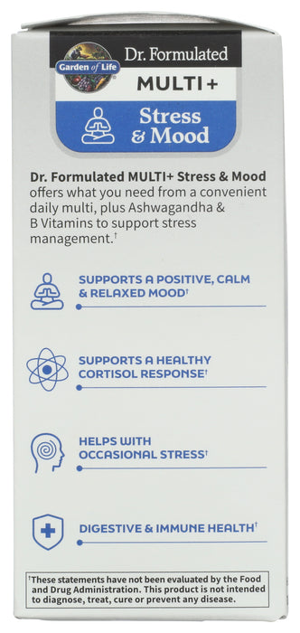 Dr. Formulated Stress & Mood Multivitamin, GF, 60 cap