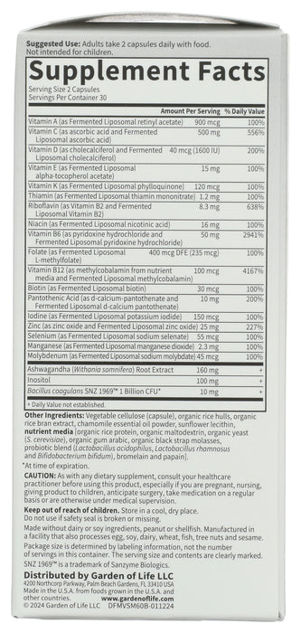 Dr. Formulated Stress & Mood Multivitamin, GF, 60 cap