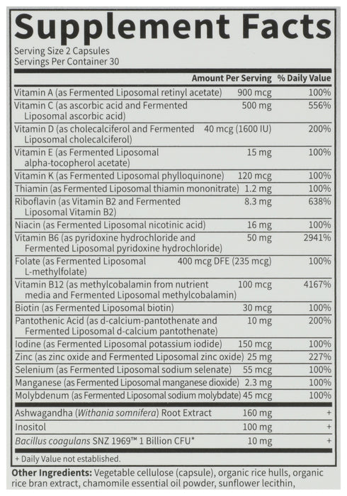 Dr. Formulated Stress & Mood Multivitamin, GF, 60 cap