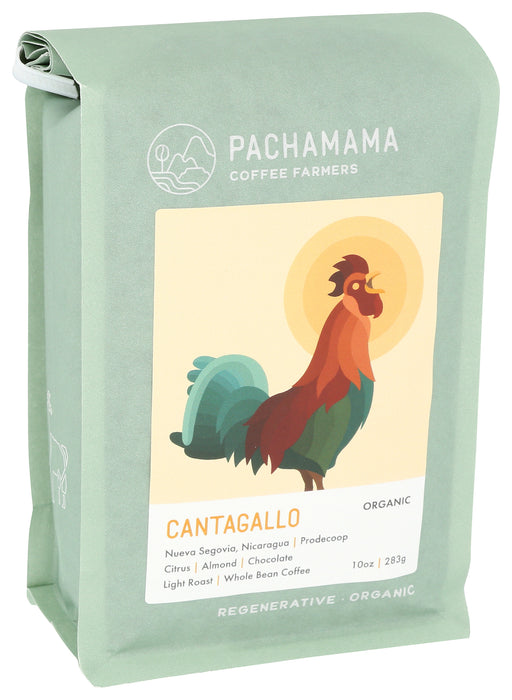 Cantagallo Whole Bean Coffee, Org 10 oz