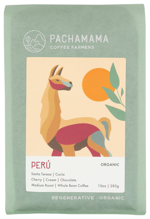 Peru Whole Bean Coffee, Org, 10 oz