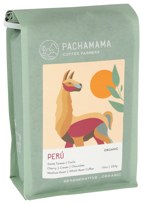 Peru Whole Bean Coffee, Org, 10 oz