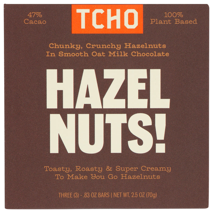 Hazelnut Oat Milk Chocolate Bar, FT Org, 2.5 oz