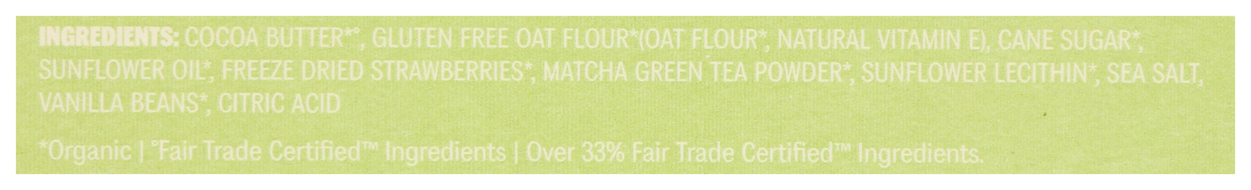 Perfect Matcha Oat Milk White Chocolate Bar, FT Org, 2.1 oz