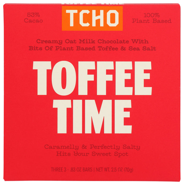 Toffee Time Oat Milk Chocolate Bar, FT Org, 2.5 oz