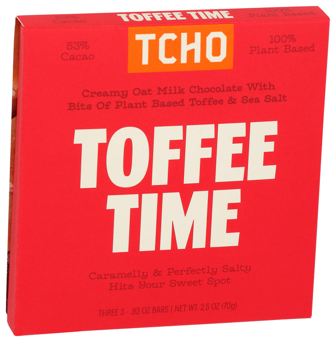 Toffee Time Oat Milk Chocolate Bar, FT Org, 2.5 oz