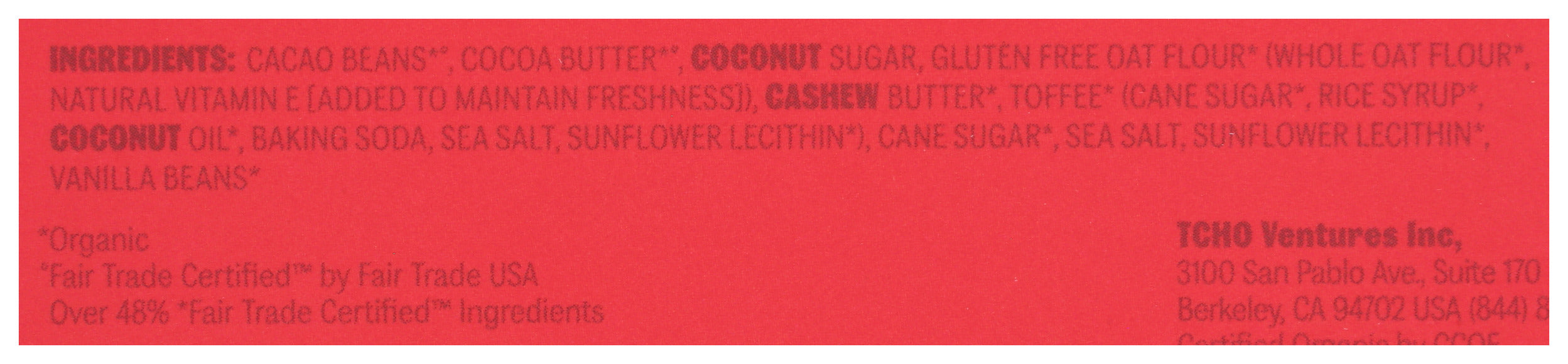 Toffee Time Oat Milk Chocolate Bar, FT Org, 2.5 oz