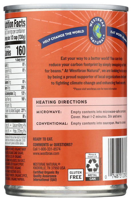 Baked Beans, Org, 16 oz