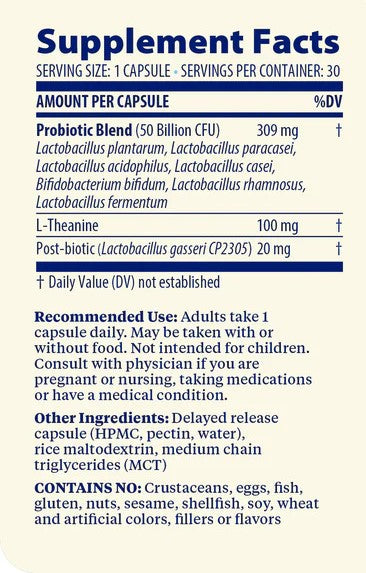 SubCulture Probiotic for Mood 50B SS, 30 cap