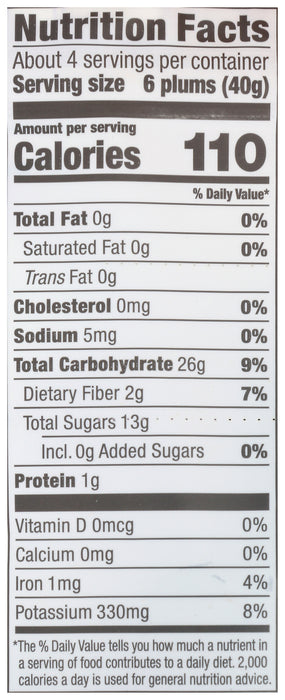 Dried Plums, Org, GF, 6 oz