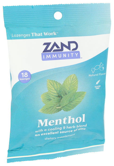 Immunity Menthol Lozenges, GF, 18 loz