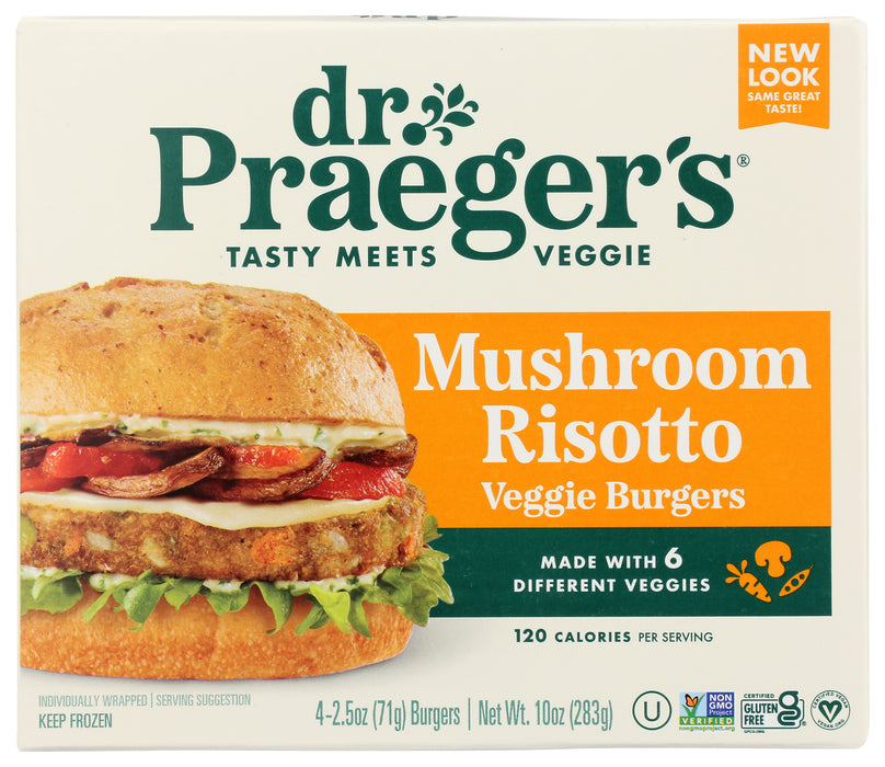 Mushroom Risotto Veggie Burger, V, GF,  10 oz