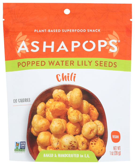 Popped Water Lily Seeds, Chili, 1 oz