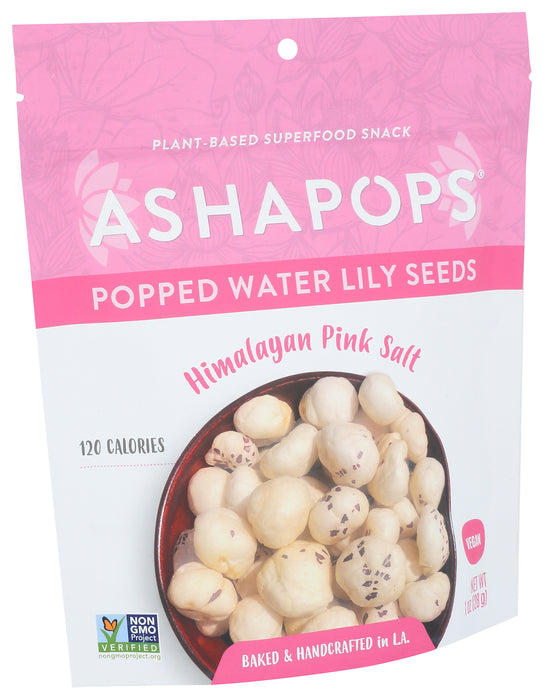 Popped Water Lily Seeds, Himalaya Pink Salt, 1 oz
