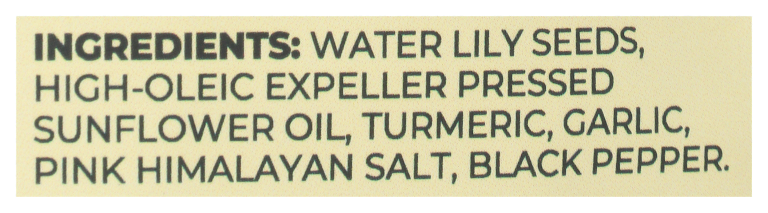 Popped Water Lily Seeds, Turmeric Garlic, 1 oz