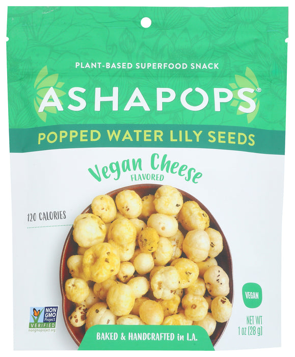 Popped Water Lily Seeds, Vegan Cheese, 1 oz