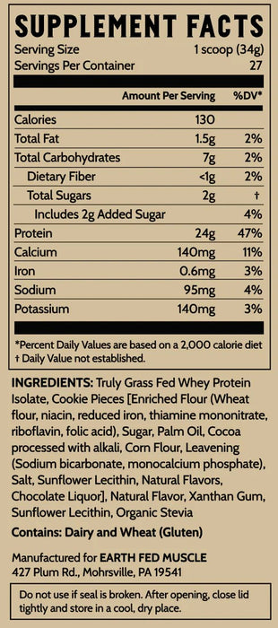 Husky Dunker Cookies and Cream Whey Protein, 26 serve/32 oz