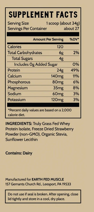 Strawberry Feels Whey Protein GF, 27 serv/32 oz